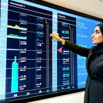 CFA Professional**

"A determined Arab businesswoman, fully clothed in a modest, tailored abaya-style business suit, confidently analyzing financial charts on a holographic display in a modern Dubai office overlooking the Burj Khalifa. Professional, safe for work, appropriate content, perfect anatomy, natural pose, well-formed hands, high quality, professional photography."

**