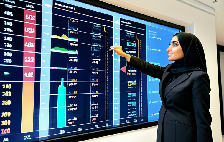 CFA Professional**

"A determined Arab businesswoman, fully clothed in a modest, tailored abaya-style business suit, confidently analyzing financial charts on a holographic display in a modern Dubai office overlooking the Burj Khalifa. Professional, safe for work, appropriate content, perfect anatomy, natural pose, well-formed hands, high quality, professional photography."

**